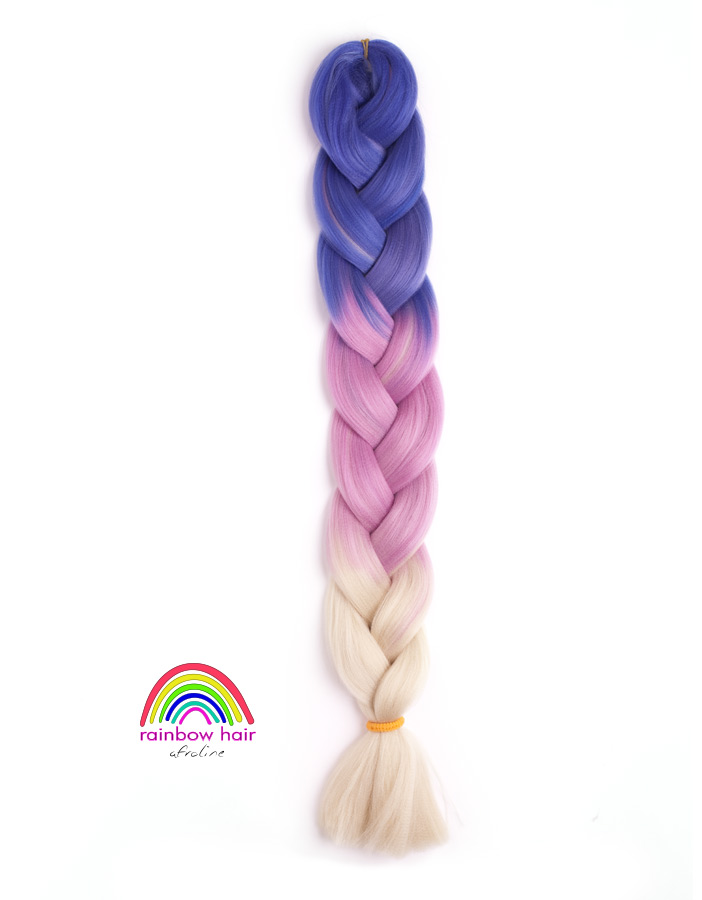 Rainbow Hair KÉK-LILA-SZŐKE AFROline